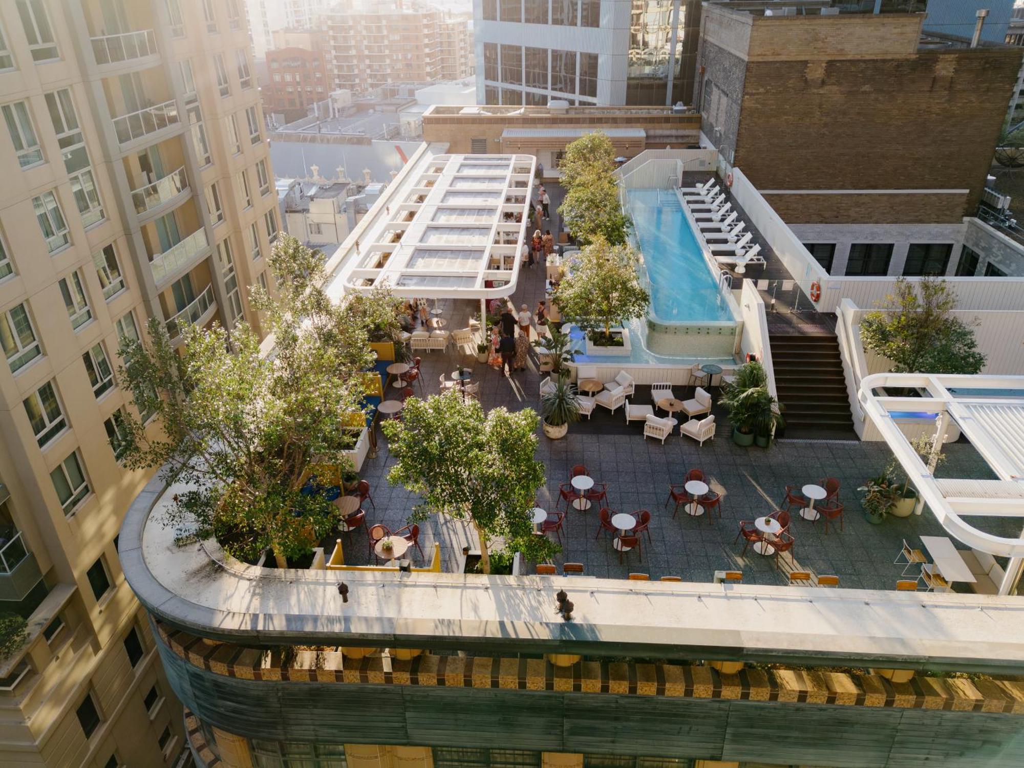 מלון Kimpton Margot Sydney By Ihg מראה חיצוני תמונה The rooftop pool at the Standard East Village